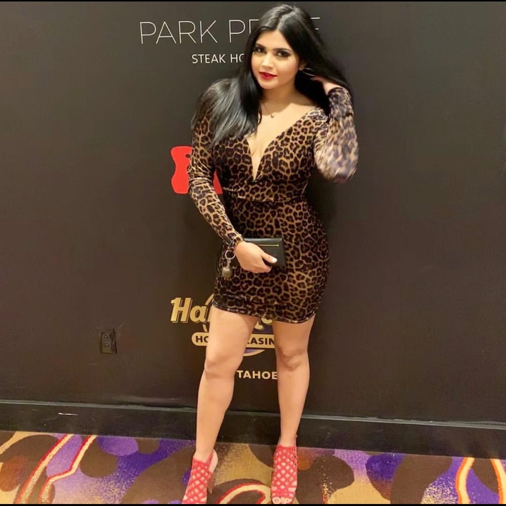 Leopard print dress